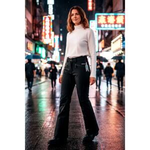 Free Country "Live In It' Black Soft Shell Pants - Women's Small - NWT